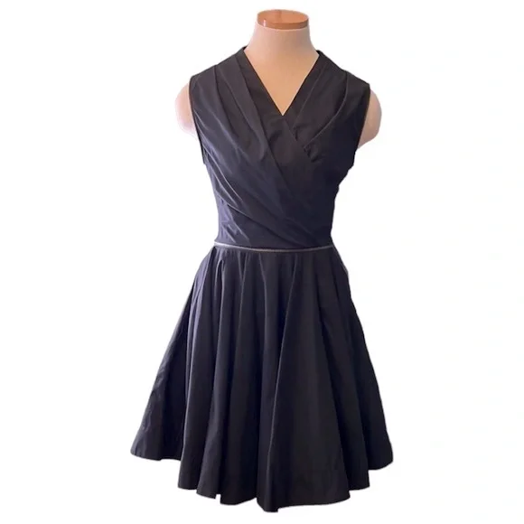 All Saints Spitalfields ‘Caden' Zipper Pleated Midi Dress, size 4 - Picture 2 of 15